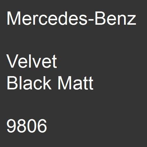 Mercedes-Benz, Velvet Black Matt, 9806.